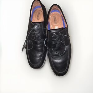 Florsheim Comfortech Black Dress Shoes 13040-001 Plain Toe Size 11.5 D EUC